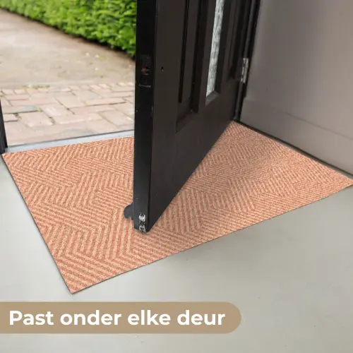 Oranje - Strepen - Patroon Deurmat klein 898 -USP_NL