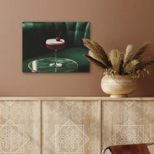 Kers - Cocktail - Rood - Marmer PET vilt klein -sfeer4