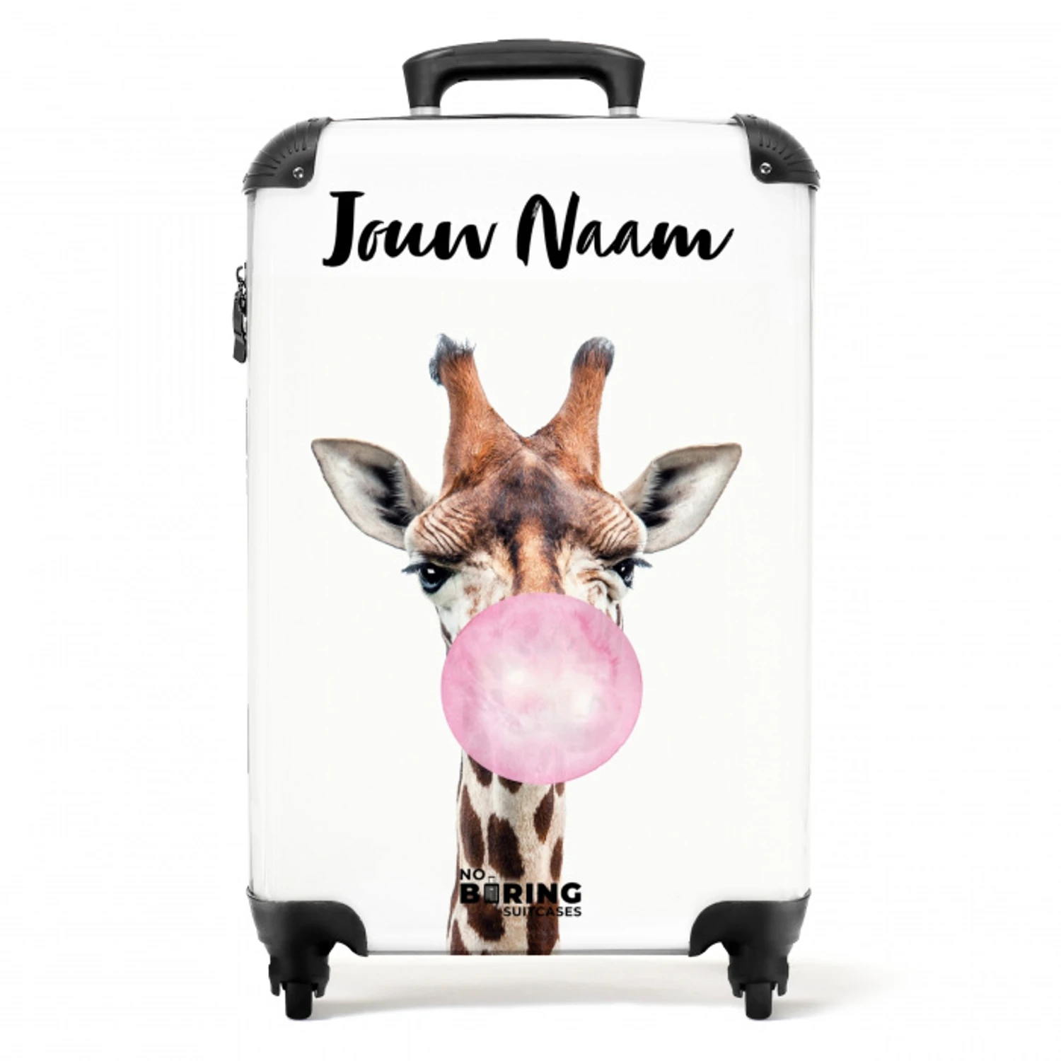 Kauwende Kobus NBS - Handbagage koffer - Kinderen Unisex middel -productfoto_recht