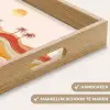 Abstract landschap - Palmbomen - Kleurrijk Dienblad Rechthoek middel -USP_HandgreepNL