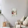 Kerstsfeer - Landelijk - Rood Tuinposter op houten frame 2 cm dik klein -sfeer1