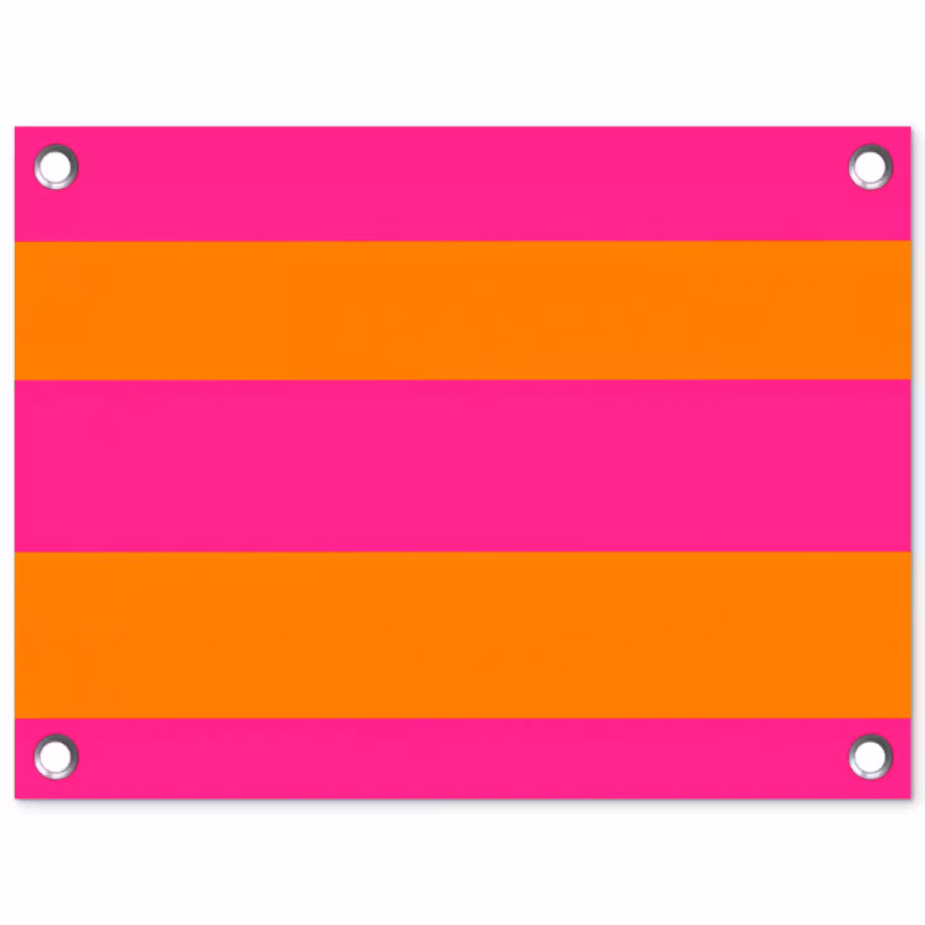 Strepen - Horizontaal - Roze tuinposter los doek klein 239 -3d