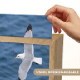 Zeemeeuw - Oceaan - Blauw Light Box met kabel (Kinderlampje) klein -USP_websiteprintFR