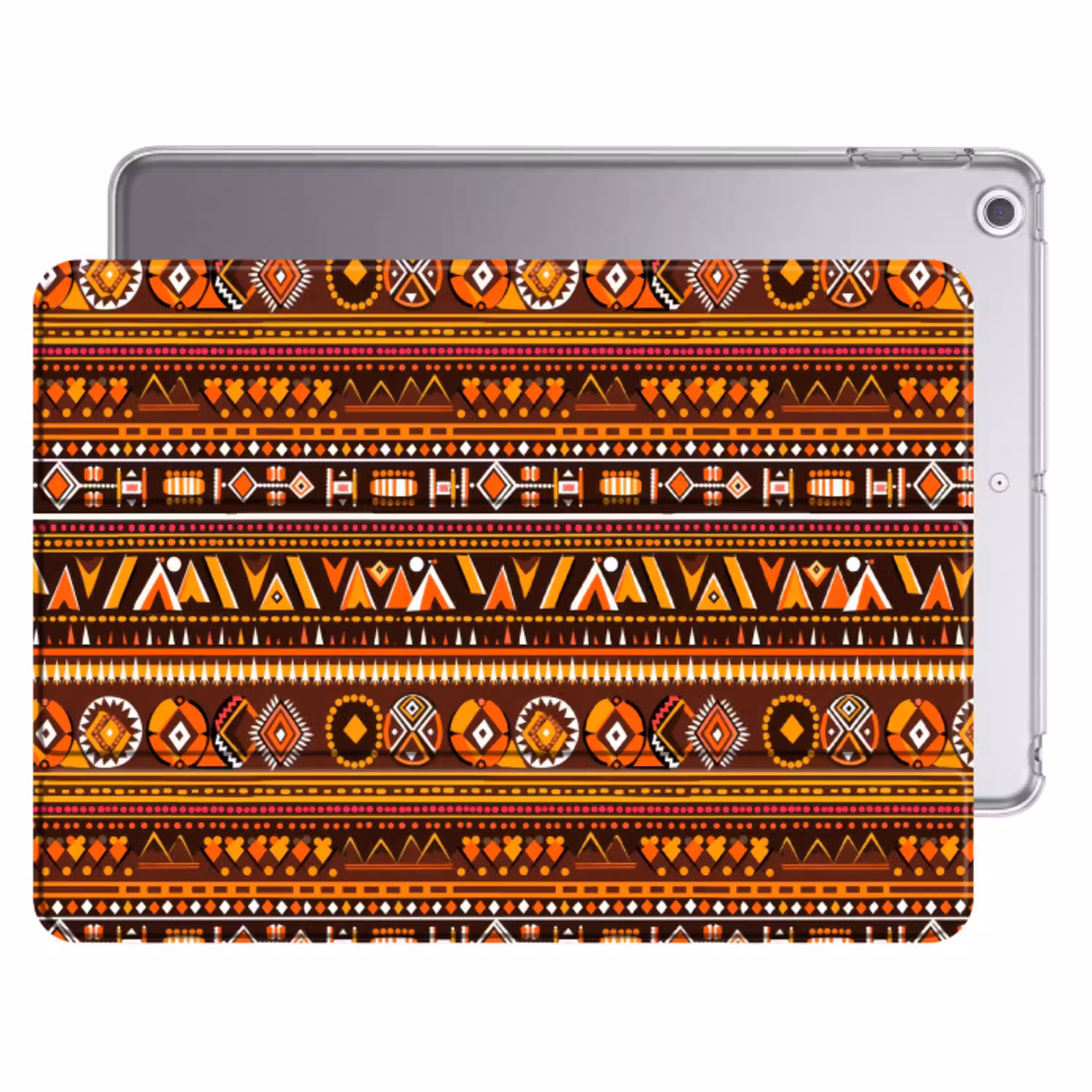 Oranje - Etnisch - Tribaal - Geometrisch - Patroon Apple iPad 2017 middel 1172 -threedimensional_3d_global