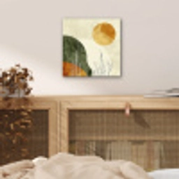 Abstract - Landschap - Zon - Kunst aluminium wit klein -sfeer3