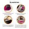 Geit - Hoorns - Kimono - Kleurrijk Inductie beschermer vinyl 3mm klein -zzzzzzz-td-werking