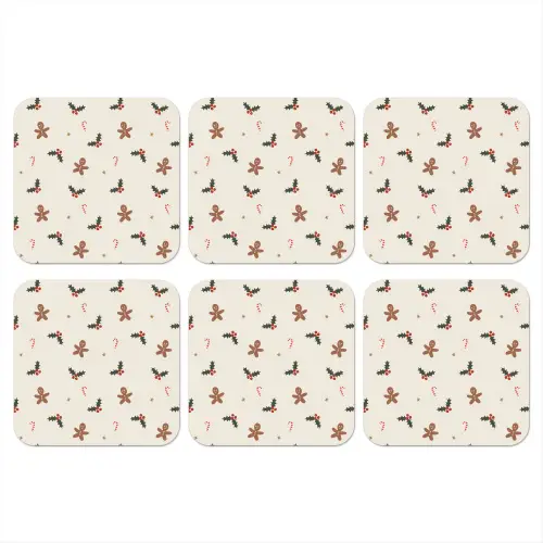 Illustratie - Figuren - Beige onderzetter kurk middel 366 -3d