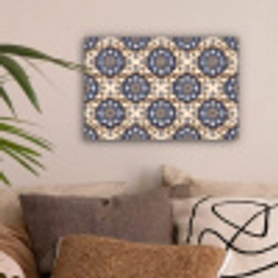Floraal - Ornament - Blauw canvas 2cm klein 34 -sfeer1