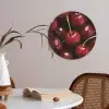 Rood - Fruit - Kersen Akoestische PET Vilt - Rond klein -sfeer3