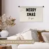 Kerst - Quotes - Merry xmas - Feestdagen - Zwart Wandkleed katoen klein -sfeer1
