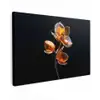 Bloem - Orchidee - Oranje Tuinposter op houten frame 2 cm dik klein -3d