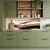 Golven - Abstract - Warm Beige keuken achterwand 2 middel -sfeer3