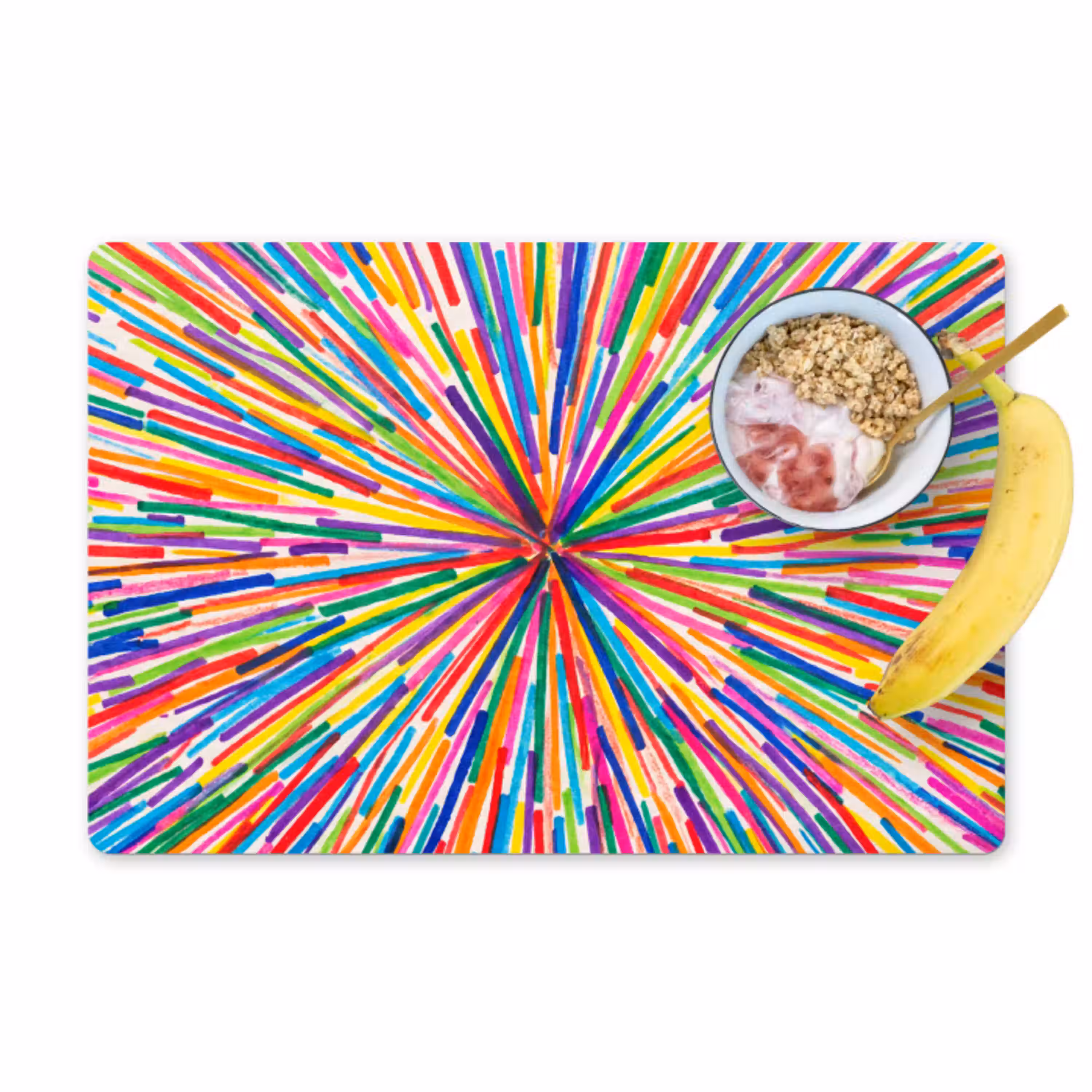 Lijnen - Kleurrijk - Abstract Placemat vinyl groot -zzzproduct_Kitchenyeah-website