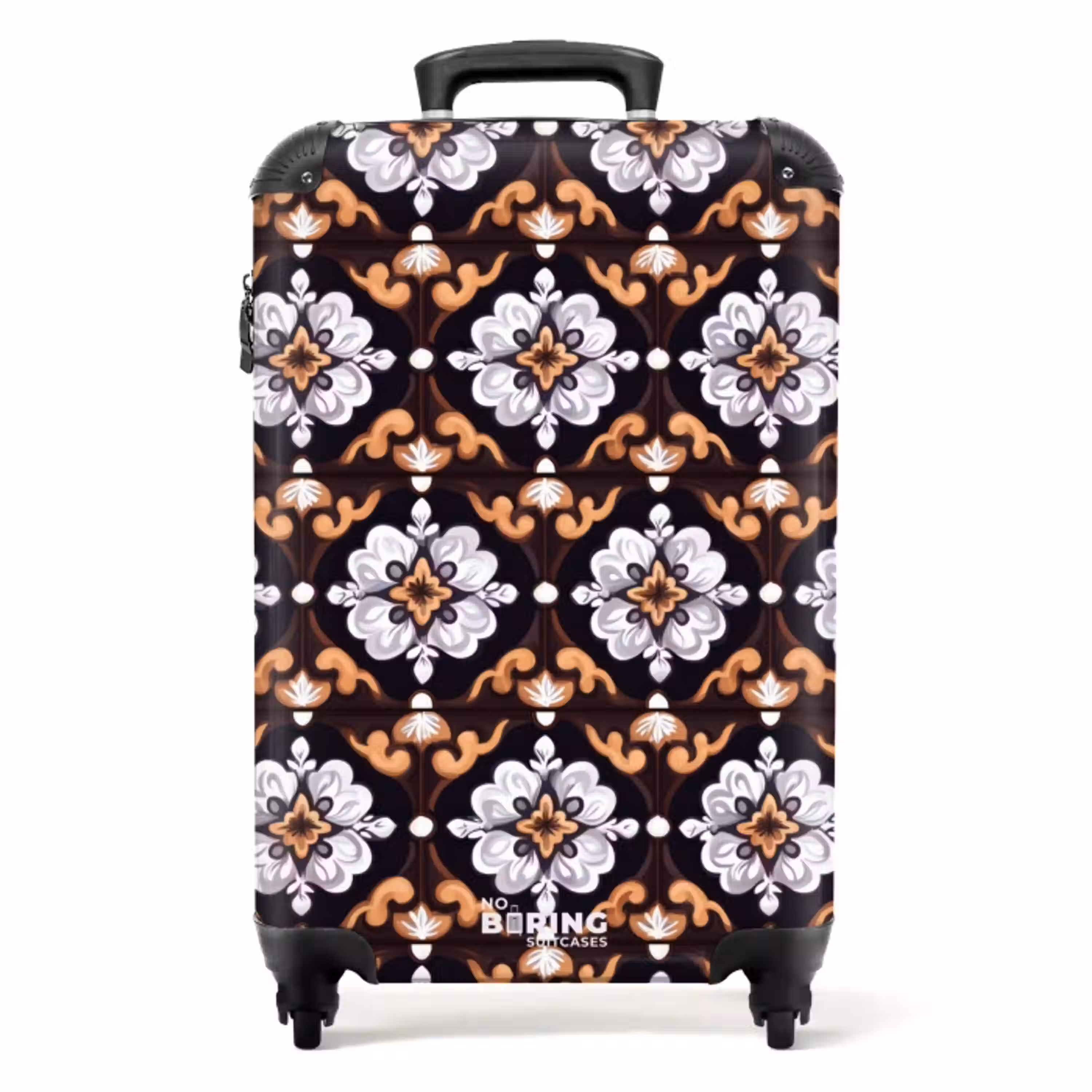 traditioneel - Element - Kleurrijk NBS - Handbagage koffer - Volwassenen Unisex middel -productfoto_recht