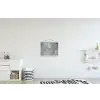 Beton - Grijs - Scheur textielposter latten blank klein -kinderkamer