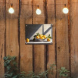 Citroenen - Stilleven - Geel tuinposter los doek klein -sfeer1