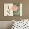 Geometrisch - Roze - Groen - Natuur canvas 2cm klein -sfeer3