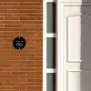 Effen - Zwart - Modern Naambord Rond klein -sfeer3-rond-XS