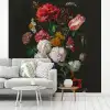 Stilleven met bloemen in een glazen vaas - Schilderij van Jan Davidsz. de Heem fotobehang vinyl groot -woonkamer