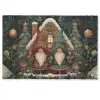 Kerst - Gnomen - Peperkoekhuisje - Rood - Groen Deurmat klein -zkaufland3d