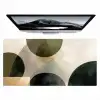 Vlakken - Abstract - Beige - Cirkels Muismat XXL klein -zzz3d