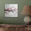 Bloesem - Kunstzinnig - Roze - Sakura aluminium wit klein -sfeer2