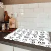 Symbolen - Zwart - Wit Inductie beschermer vinyl 3mm klein 276 -sfeer3