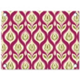 Retro - Floraal - Paars tuinposter los doek klein 239 -3d