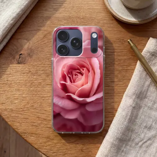Roze - Roos - Romantisch Telefoonhoesje iPhone 17 Pro klein -sfeer1