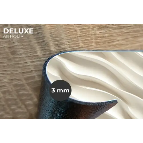 Diagonaal - Golven - Crème Placemat vinyl groot 368 -closeup