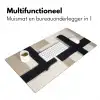 Zwart - Abstract - Japandi Muismat XXL klein -sfeer4
