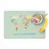 Wereldkaart - Realistisch - Kaart Placemat vinyl groot -zzzproduct_Kitchenyeah-website