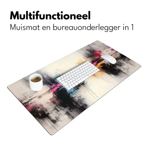 Abstract - Kleurexplosie - Landschap Muismat XXL klein -sfeer4