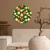 Appels - Peren - Fruit - Groen Wandcirkel plexiglas klein 852 -sfeer1