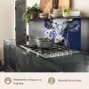 Koe - Delfts - Blauw - Artistiek keuken achterwand 2 middel -usp_ES