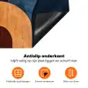 Abstract - Vormen - Donkerblauw Inductie beschermer vinyl 3mm klein -zzzzzzz-td-onderkant