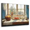 Stilleven - Keuken - Doorkijk - Vintage Textielframe zwart klein -3d