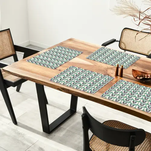 Retro - Modern - Groen Placemat vinyl groot 368 -zzsfeer4_Kitchenyeah-website