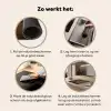 Antiek Schuurhout Inductie beschermer vinyl 3mm middel -sfeer9