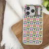 Retro - Kleuren - Patroon - Hartjes Telefoonhoesje iPhone 17 Pro klein 878 -sfeer1