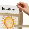 Zon - Watercolor - Geel Light Box met kabel (Kinderlampje) klein -USP_websiteprintNL