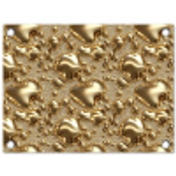 Druppels - Organisch - Goud tuinposter los doek klein 239 -3d