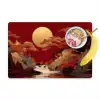 Volle maan - Landschap - Waterval Placemat vinyl groot -zzzproduct_Kitchenyeah-website
