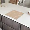 Beige - Marmer - Organisch - Wit Inductie beschermer vinyl 3mm middel 274 -sfeer8