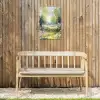 Bos - Schilderstijl - Kleurrijk Tuinposter op houten frame 2 cm dik klein -sfeer4