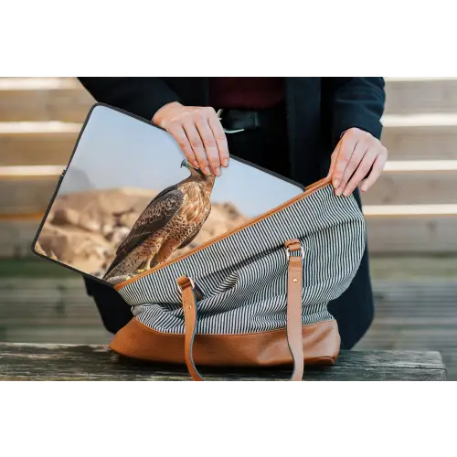 Valk - Vogel - Rots - Macht laptophoes neopreen klein -tas