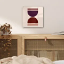 Zandloper - Symmetrisch - Rood - Paars plexiglas 5mm klein -sfeer4