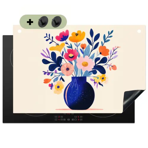 Vaas - Bloemen - Boeket Inductie beschemer met haakjes klein -3d