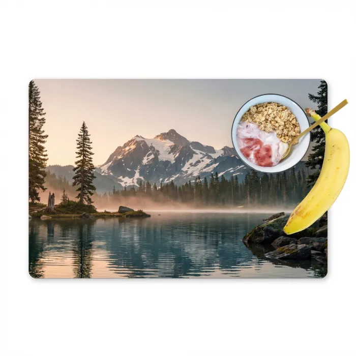 Bergen - Water - Bomen Placemat vinyl groot -zzzproduct_Kitchenyeah-website