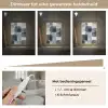 Patroon - Blauw - Vierkanten Light Box met kabel (Tafellamp) klein -USP_dimbaarNL